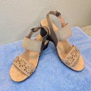 Nicole Tan Floral Sandals